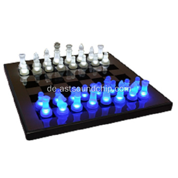 LED Schach, LED Glow Schachspiel, Schachspiel, Glasschachspiel